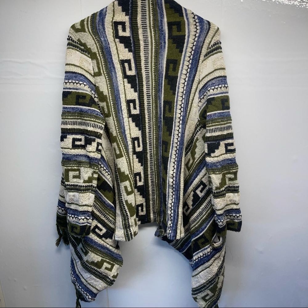 J.Jill green Bohemian cardigan sweater Size M